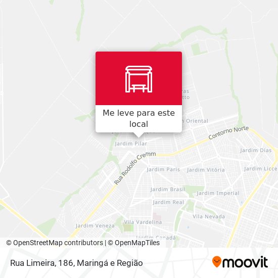 Rua Limeira, 186 mapa