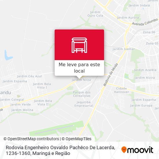 Rodovia Engenheiro Osvaldo Pachêco De Lacerda, 1236-1360 mapa