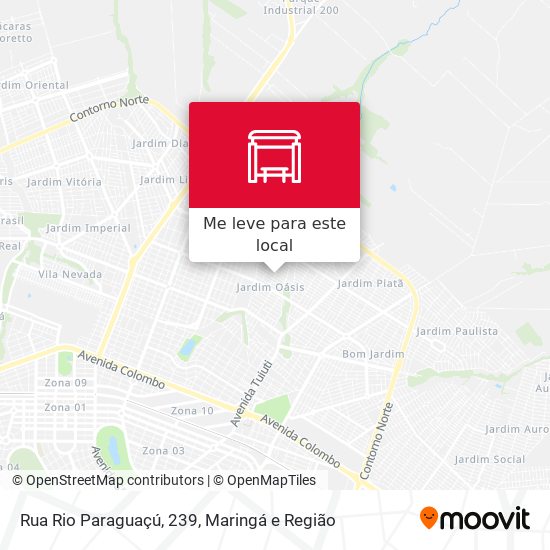 Rua Rio Paraguaçú, 239 mapa