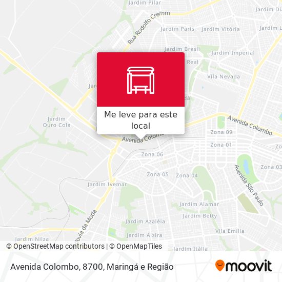 Avenida Colombo, 8700 mapa