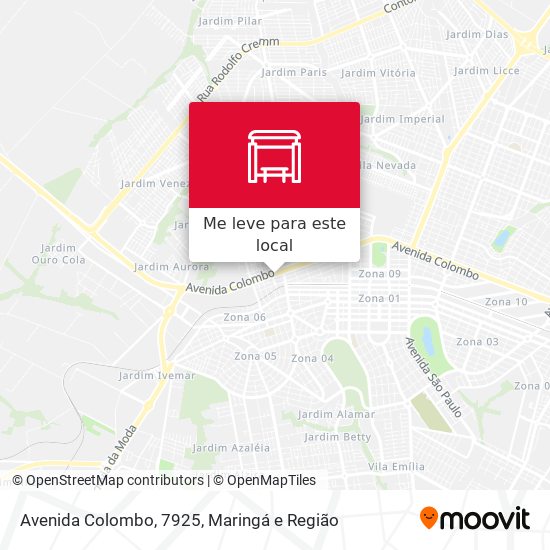 Avenida Colombo, 7925 mapa