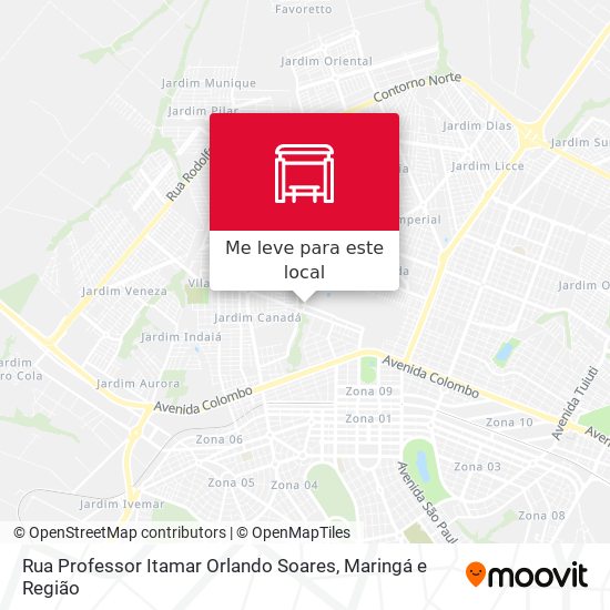 Rua Professor Itamar Orlando Soares mapa