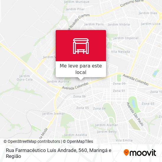 Rua Farmacêutico Luís Andrade, 560 mapa