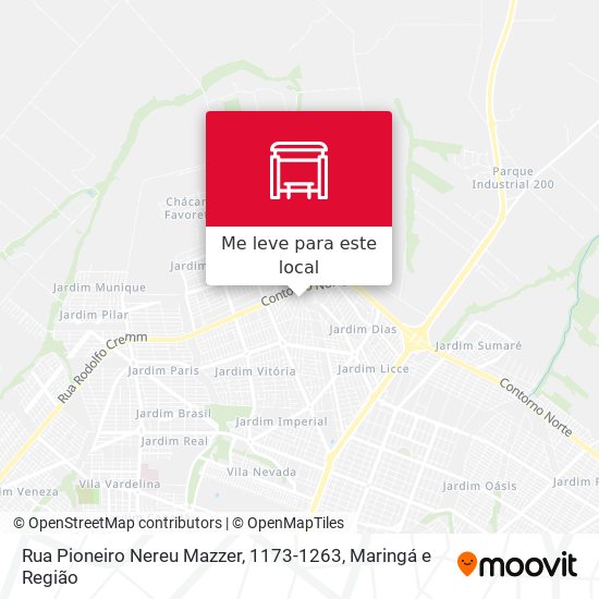 Rua Pioneiro Nereu Mazzer, 1173-1263 mapa