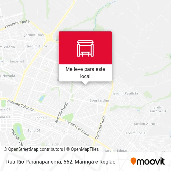 Rua Rio Paranapanema, 662 mapa