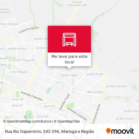 Rua Rio Itapemirim, 342-396 mapa