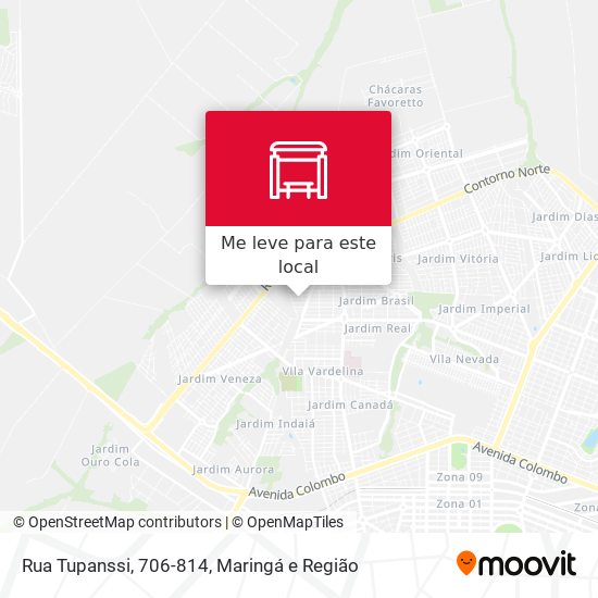 Rua Tupanssi, 706-814 mapa