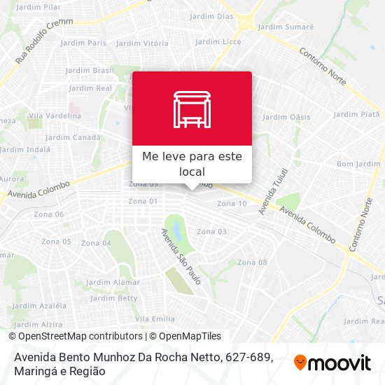 Avenida Bento Munhoz Da Rocha Netto, 627-689 mapa