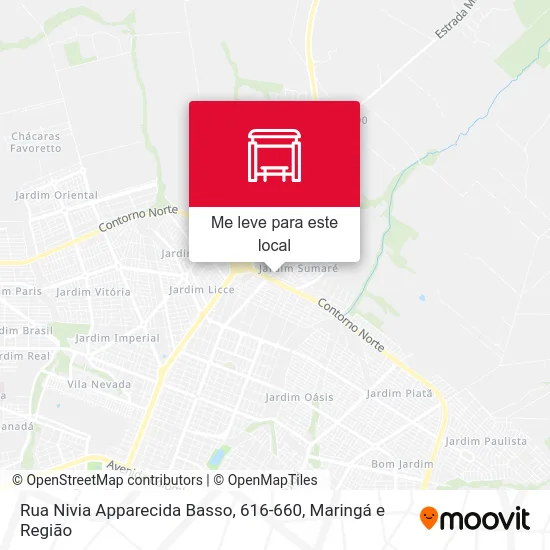 Rua Nivia Apparecida Basso, 616-660 mapa