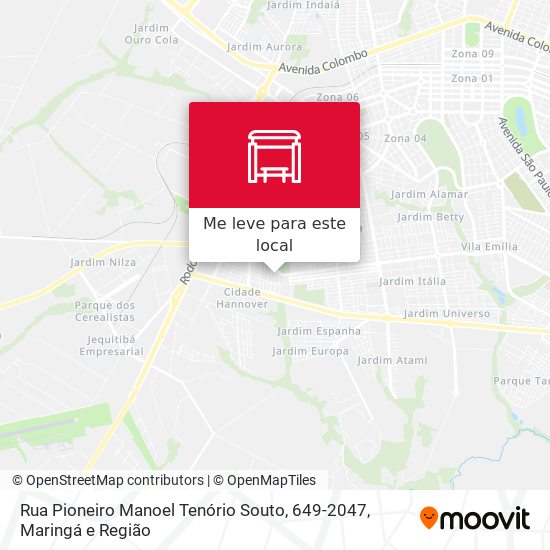 Rua Pioneiro Manoel Tenório Souto, 649-2047 mapa