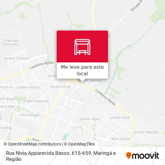 Rua Nivia Apparecida Basso, 615-659 mapa