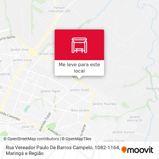 Rua Vereador Paulo De Barros Campelo, 1082-1164 mapa