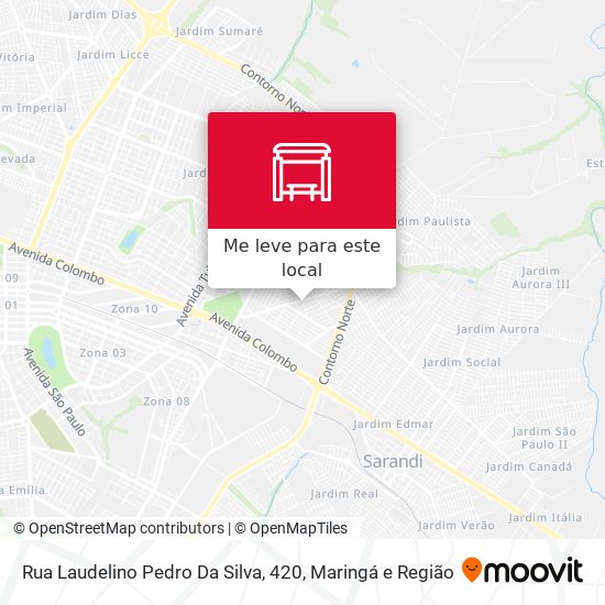 Rua Laudelino Pedro Da Silva, 420 mapa
