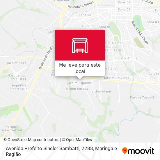 Avenida Prefeito Sincler Sambatti, 2288 mapa