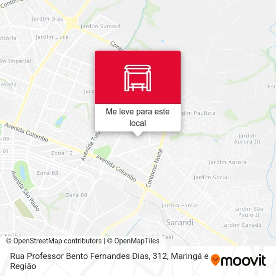 Rua Professor Bento Fernandes Dias, 312 mapa