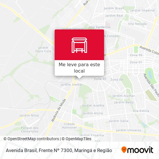 Avenida Brasil, Frente  Nº 7300 mapa