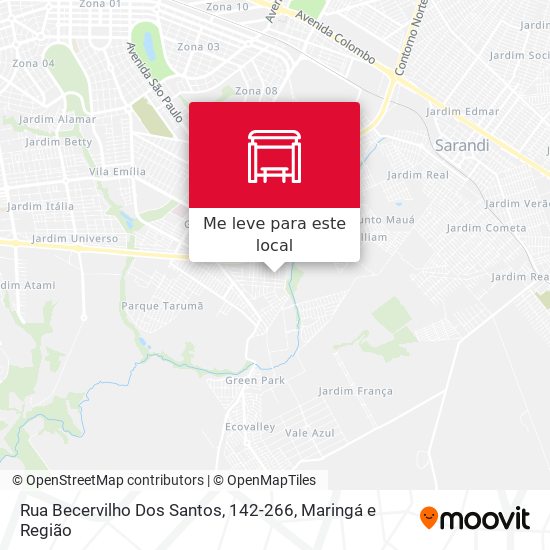 Rua Becervilho Dos Santos, 142-266 mapa