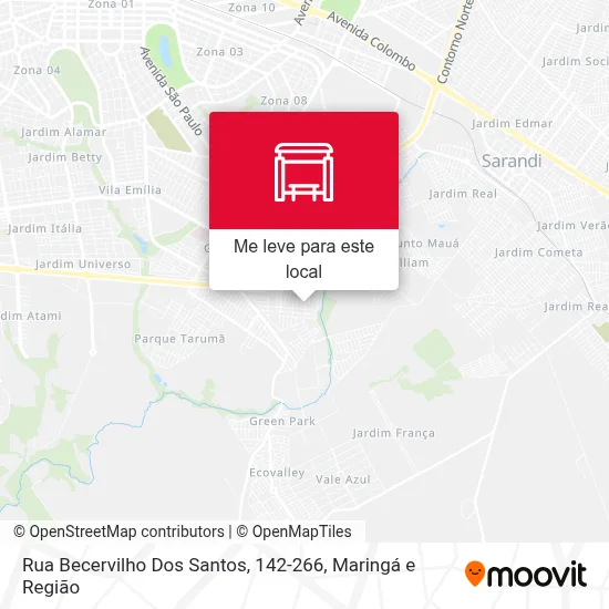 Rua Becervilho Dos Santos, 142-266 mapa