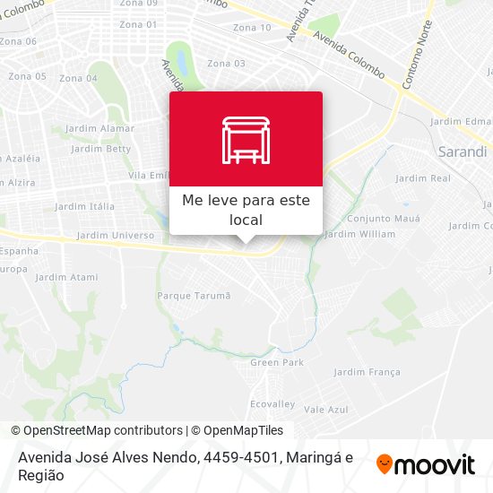 Avenida José Alves Nendo, 4459-4501 mapa