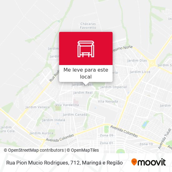 Rua Pion Mucio Rodrigues, 712 mapa