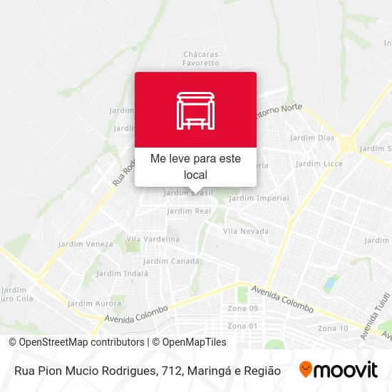 Rua Pion Mucio Rodrigues, 712 mapa