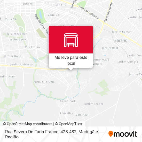 Rua Severo De Faria Franco, 428-482 mapa