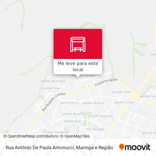 Rua Antônio De Paula Antonucci mapa