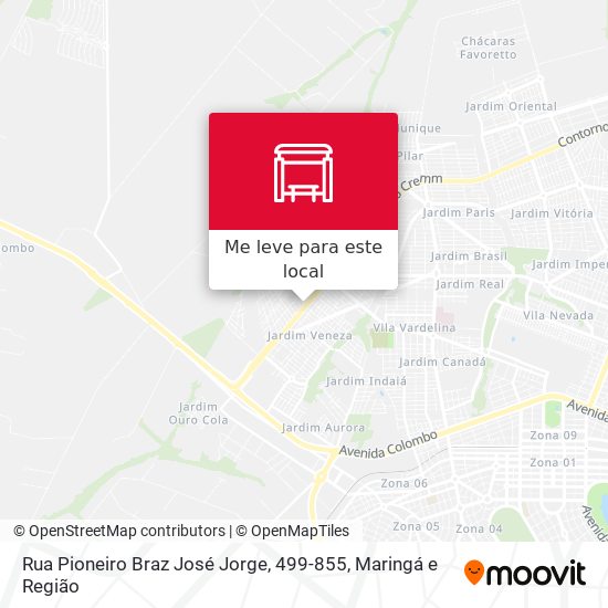 Rua Pioneiro Braz José Jorge, 499-855 mapa