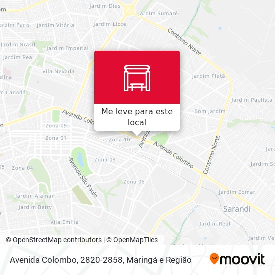 Avenida Colombo, 2820-2858 mapa