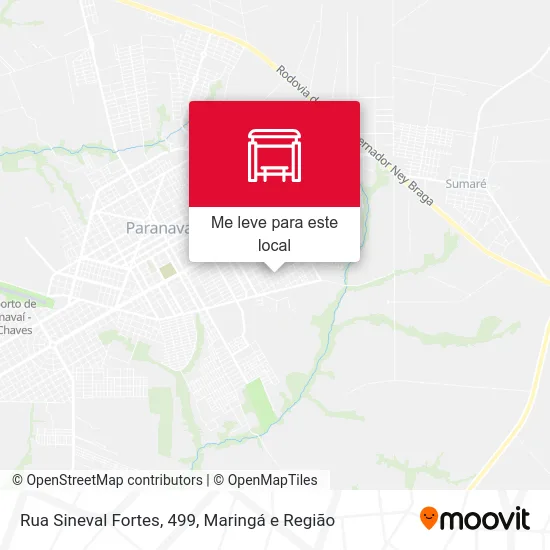 Rua Sineval Fortes, 499 mapa