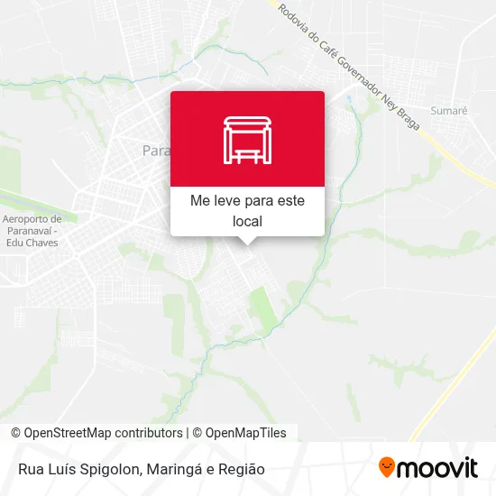 Rua Luís Spigolon mapa