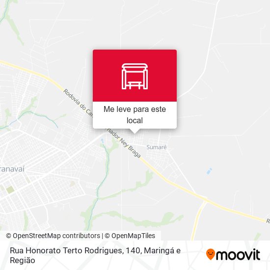 Rua Honorato Terto Rodrigues, 140 mapa