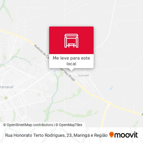 Rua Honorato Terto Rodrigues, 23 mapa