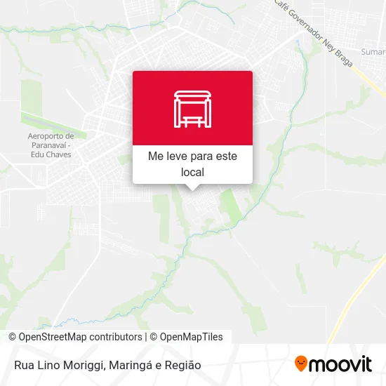 Rua Lino Moriggi mapa