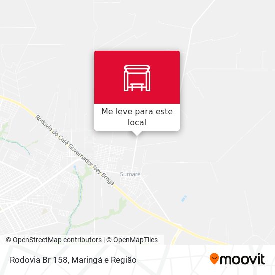 Rodovia Br 158 mapa
