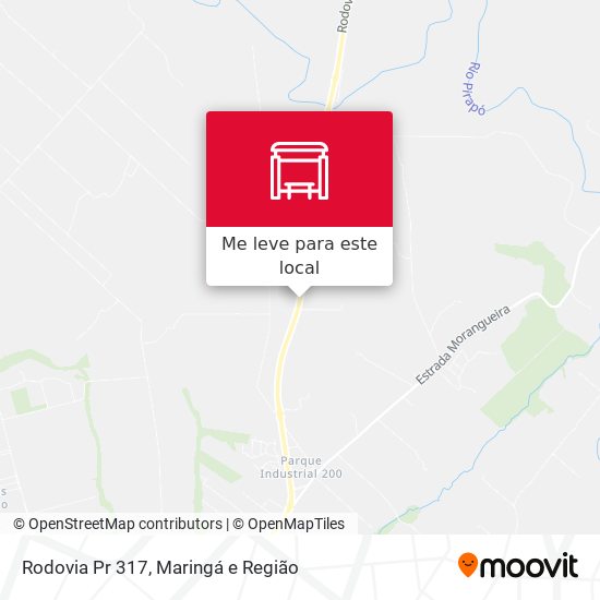 Rodovia Pr 317 mapa