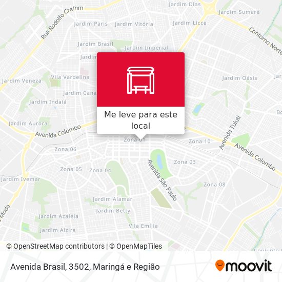 Avenida Brasil, 3502 mapa