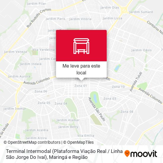 Terminal Intermodal (Plataforma Viação Real / Linha São Jorge Do Ivaí) mapa