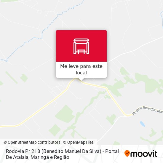 Rodovia Pr 218 (Benedito Manuel Da Silva) - Portal De Atalaia mapa