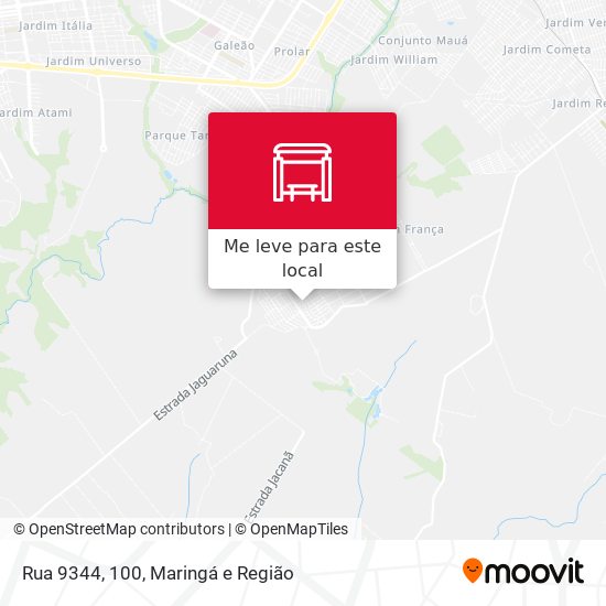 Rua 9344, 100 mapa