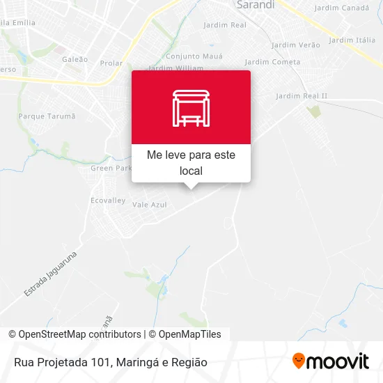 Rua Projetada 101 mapa