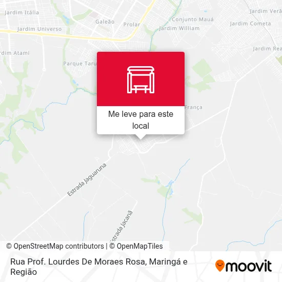 Rua Prof. Lourdes De Moraes Rosa mapa