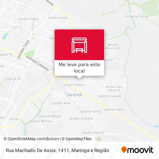Rua Machado De Assis, 1411 mapa