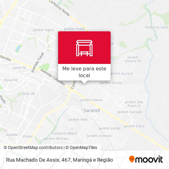 Rua Machado De Assis, 467 mapa