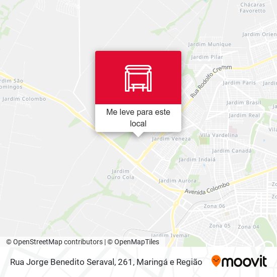 Rua Jorge Benedito Seraval, 261 mapa