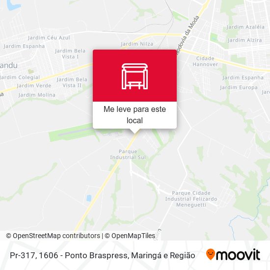 Pr-317, 1606 - Ponto Braspress mapa