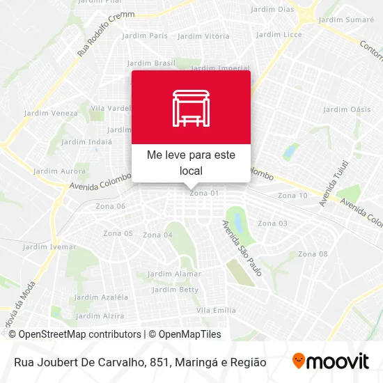 Rua Joubert De Carvalho, 851 mapa