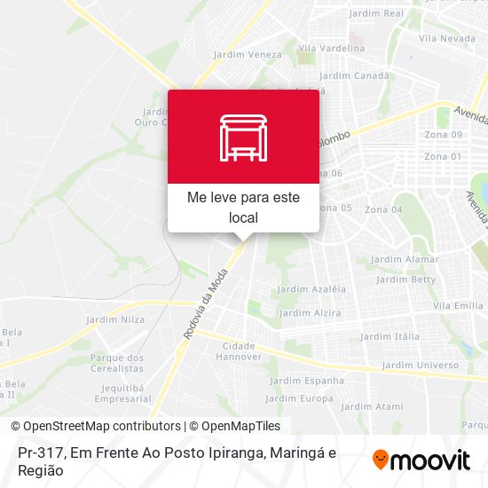 Pr-317, Em Frente Ao Posto Ipiranga mapa