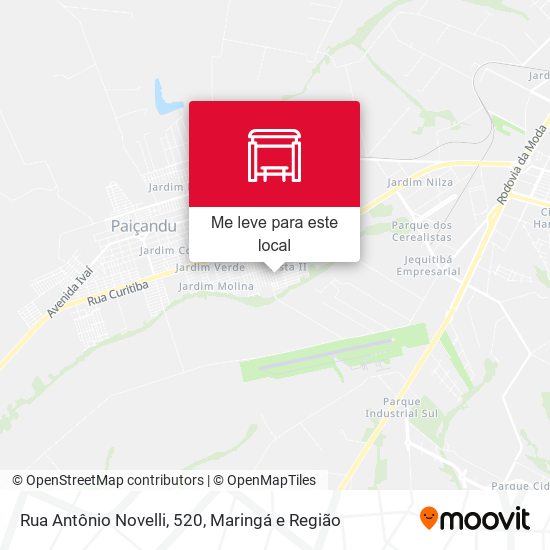 Rua Antônio Novelli, 520 mapa