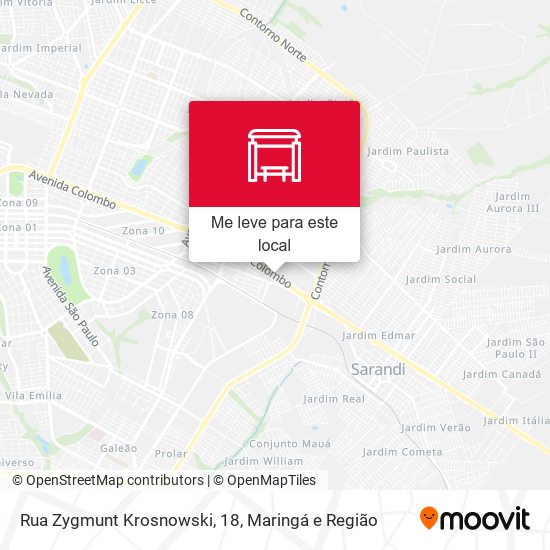 Rua Zygmunt Krosnowski, 18 mapa